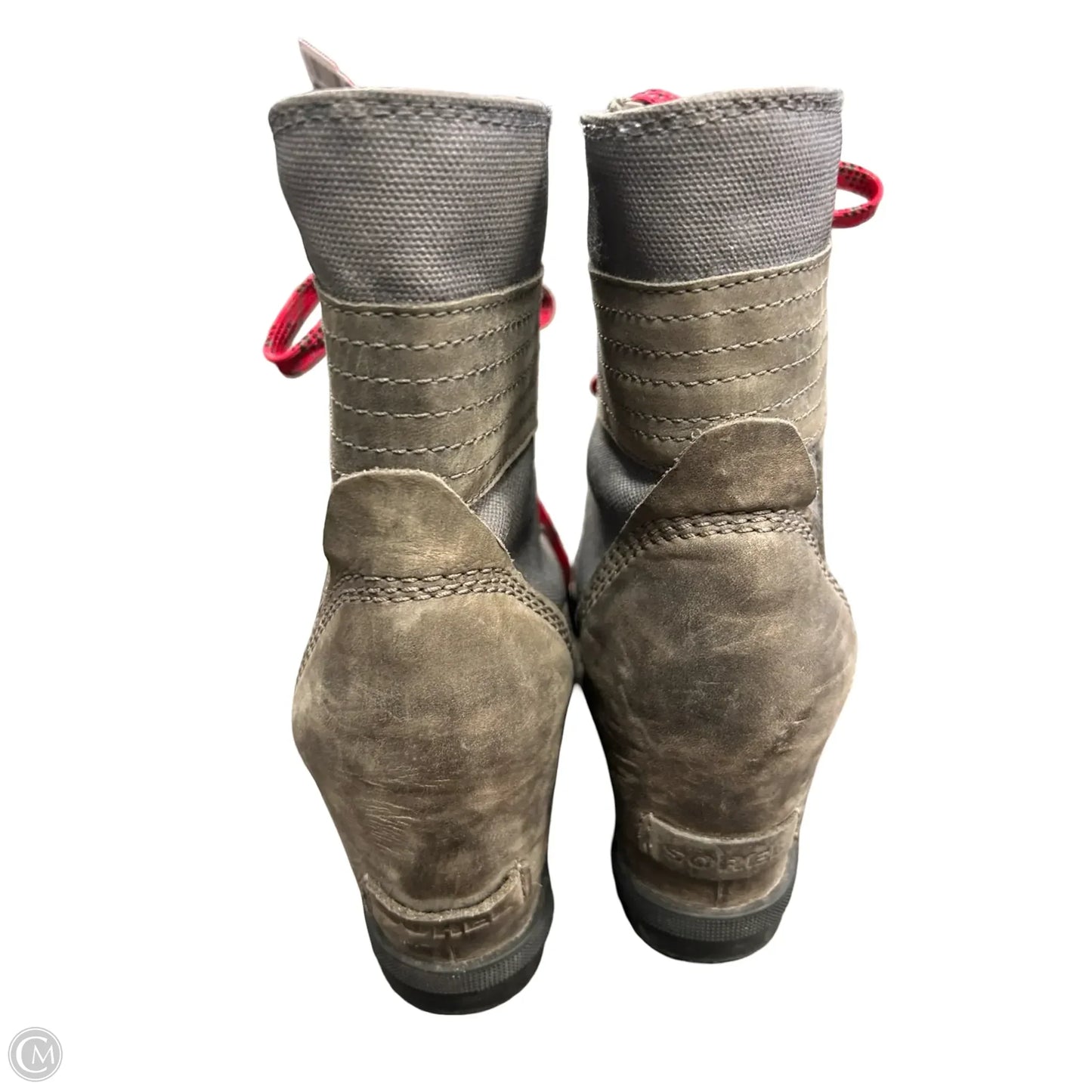 Boots Ankle Heels By Sorel In Grey, Size: 8.5