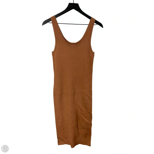 Dress Casual Midi By The Drop In Brown, Size: M