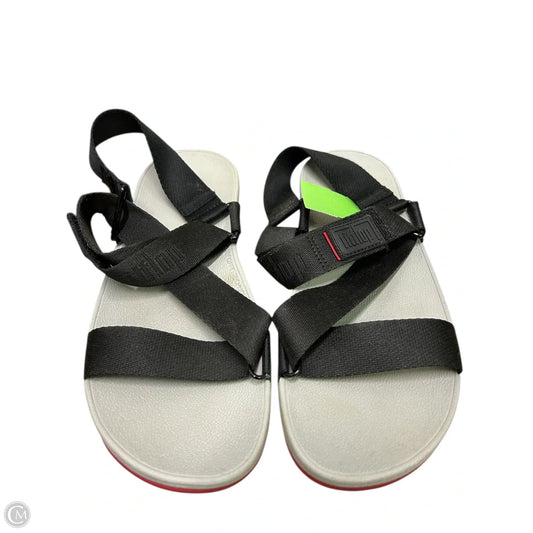 Sandals Flats By Fitflop In Black, Size: 8