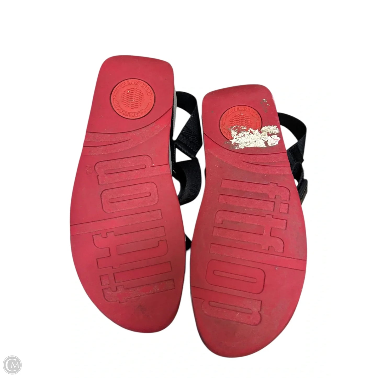 Sandals Flats By Fitflop In Black, Size: 8