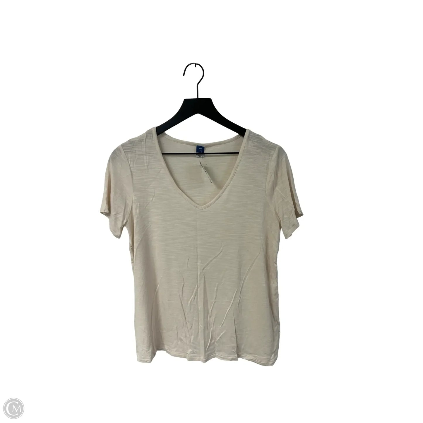Top Short Sleeve Basic By Old Navy In Cream, Size: S