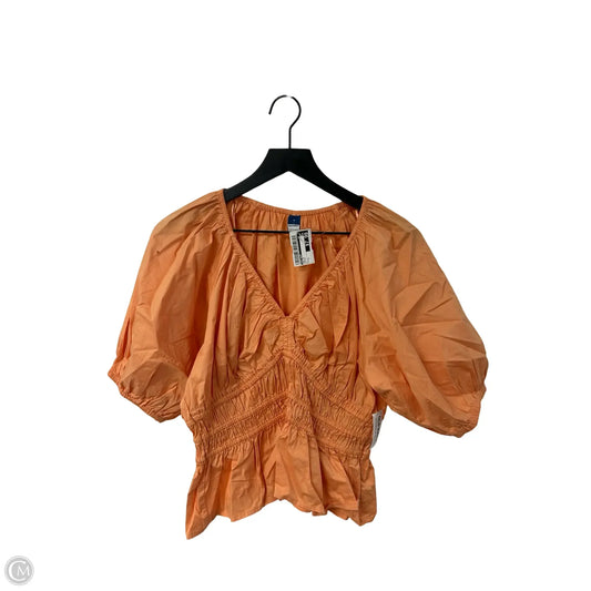 Top Short Sleeve By Old Navy In Orange, Size: S