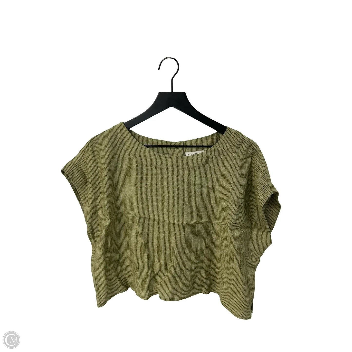 Top Short Sleeve By Blu Pepper In Green, Size: L