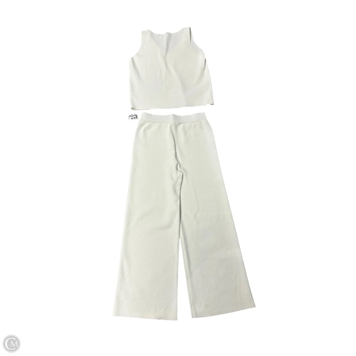 Pants Set 2pc By Cyrus In White, Size: S