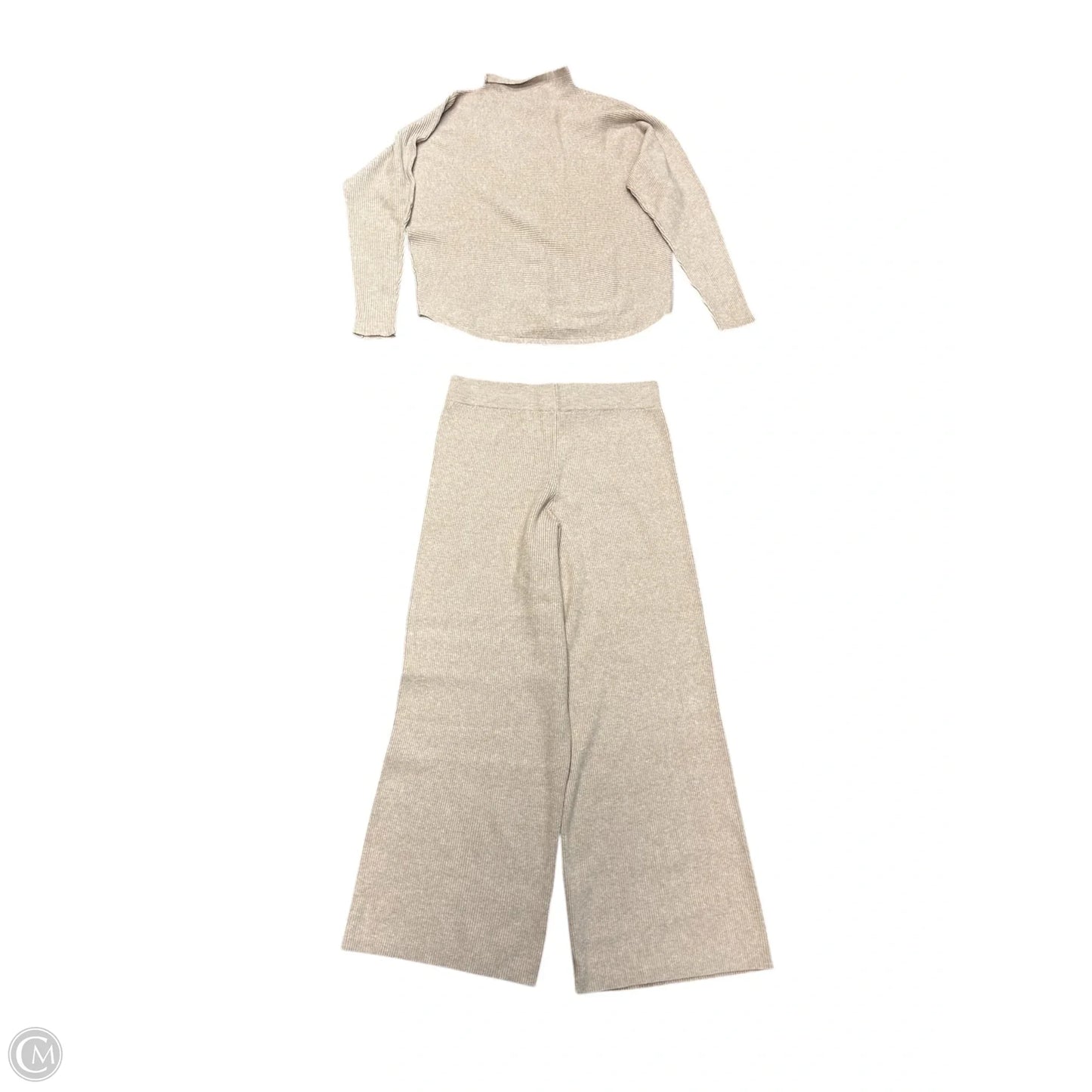 Pants Set 2pc By Sioni In Beige, Size: S