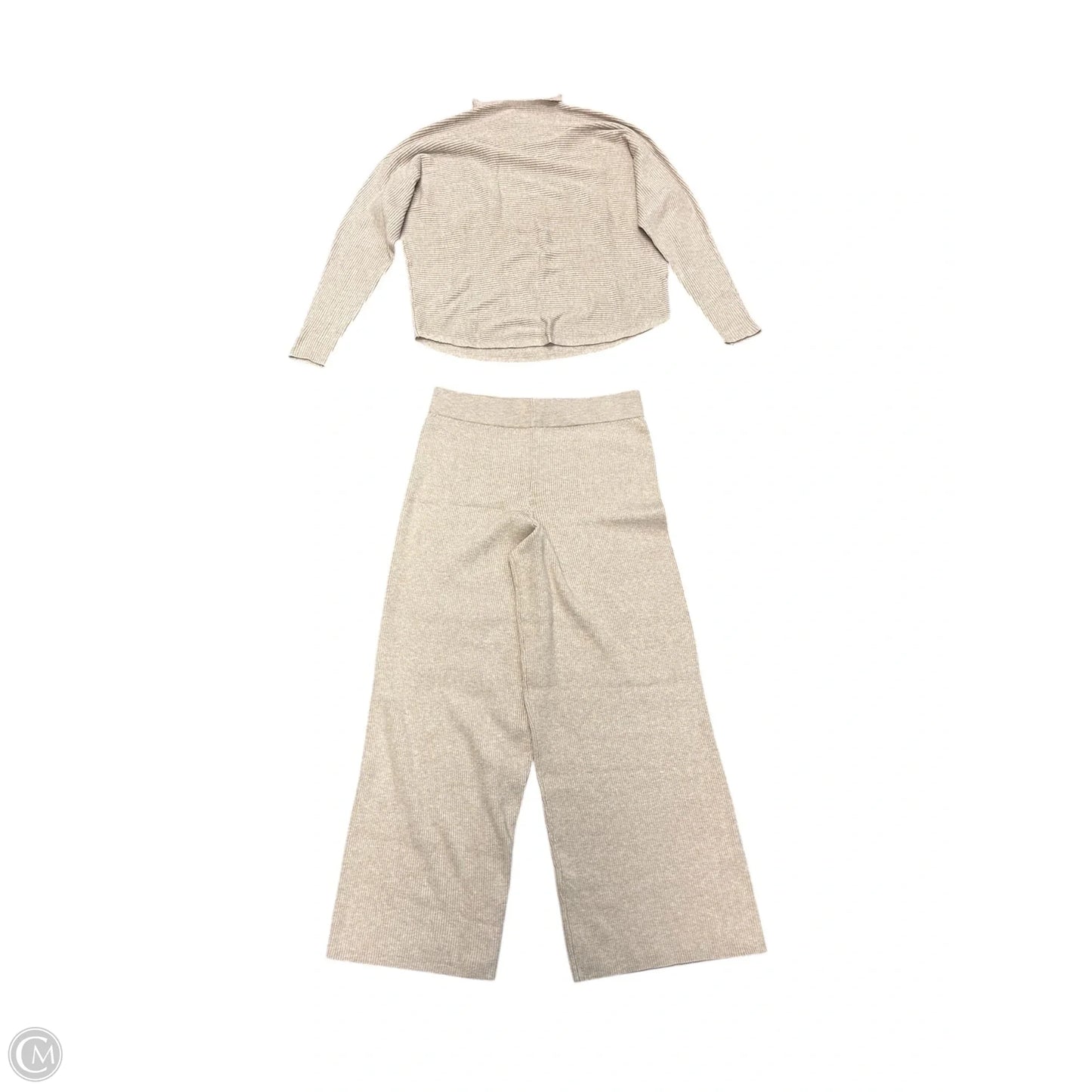 Pants Set 2pc By Sioni In Beige, Size: S