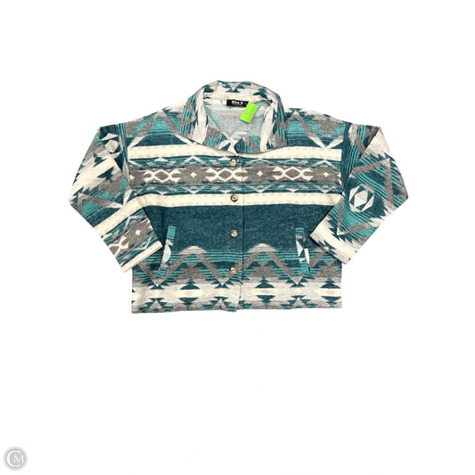 Jacket Other By Blue B In Green & Grey, Size: M