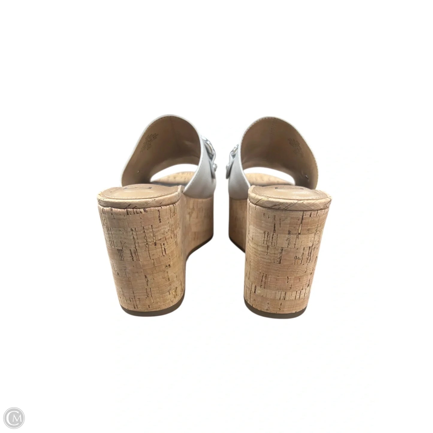 Sandals Heels Platform By Marc Fisher In Cream, Size: 8.5
