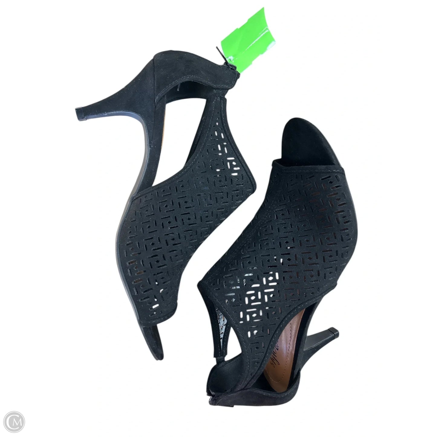 Sandals Heels Kitten By Style And Company In Black, Size: 8.5