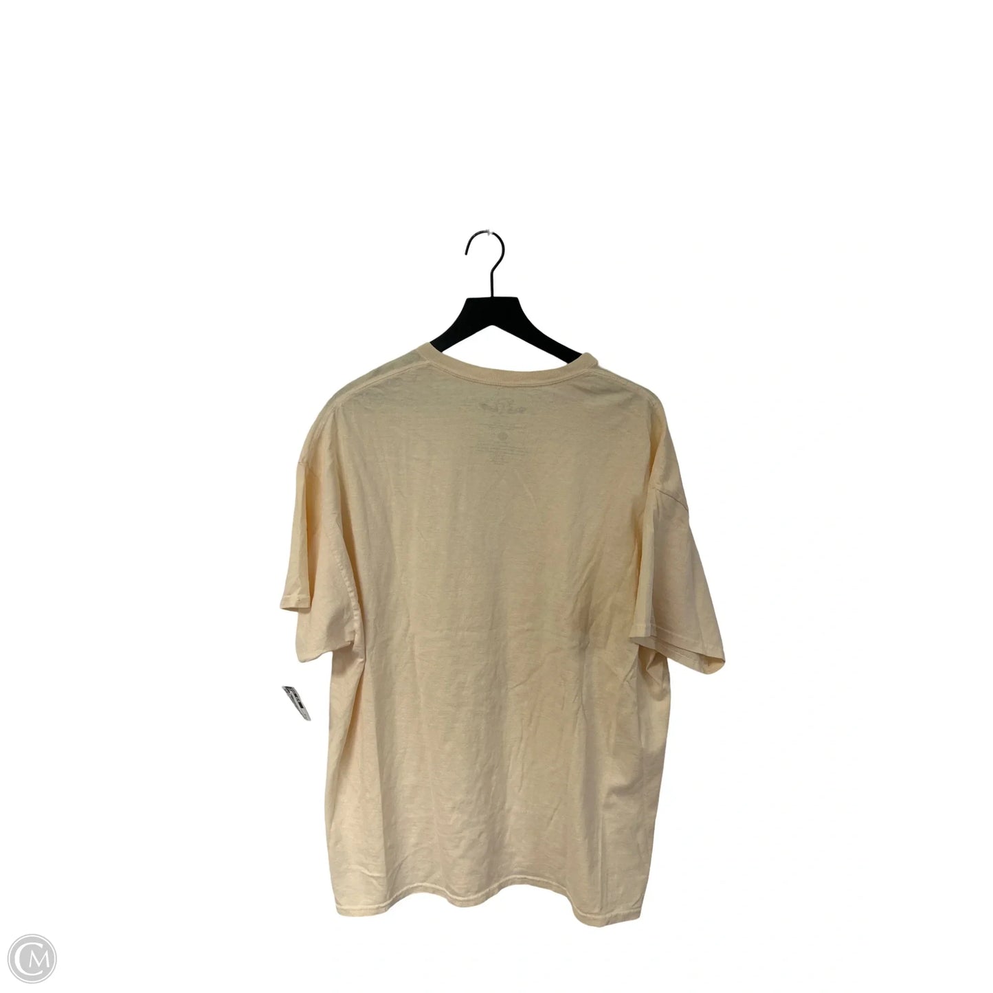 Top Short Sleeve By Clothes Mentor In Cream, Size: 1x
