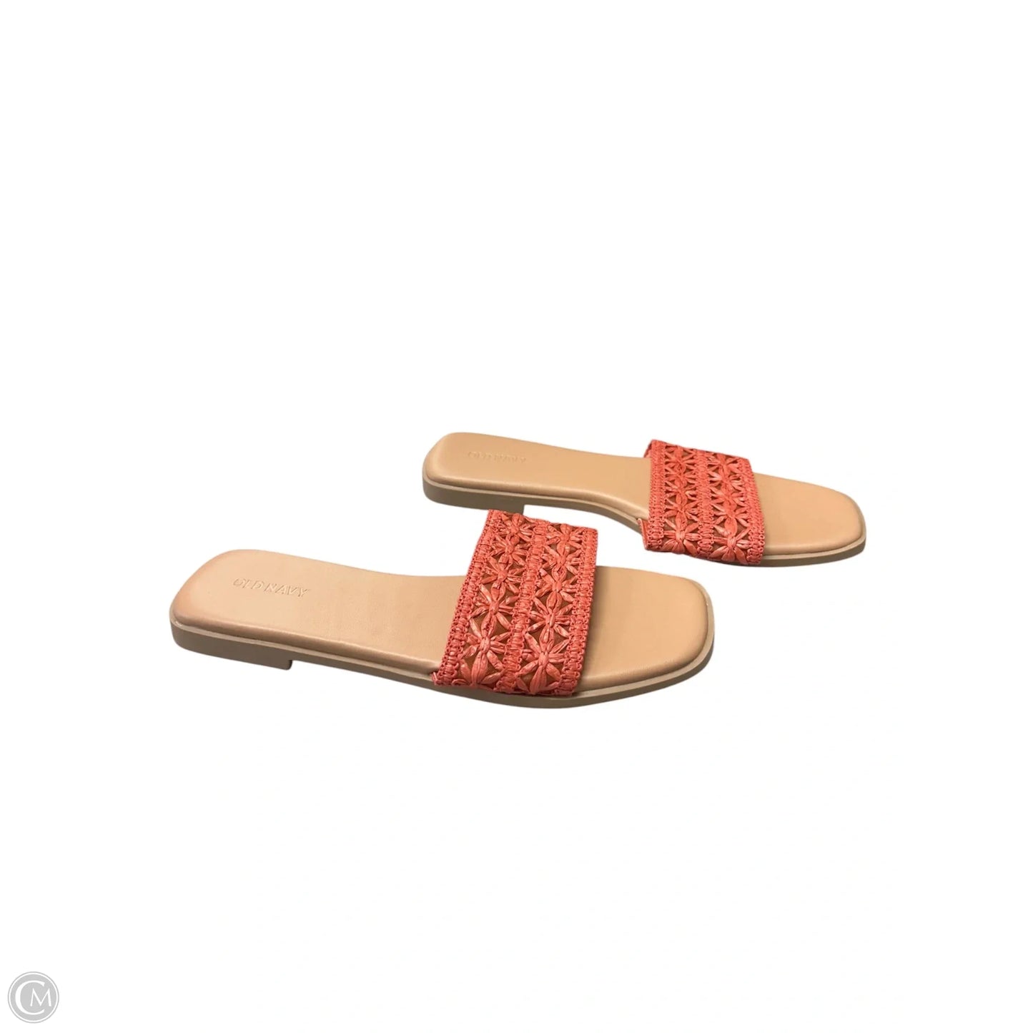 Sandals Flats By Old Navy In Orange, Size: 8