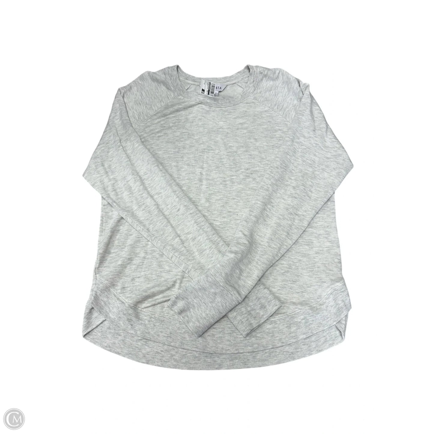 Athletic Top Long Sleeve Crewneck By Athleta In Grey, Size: S