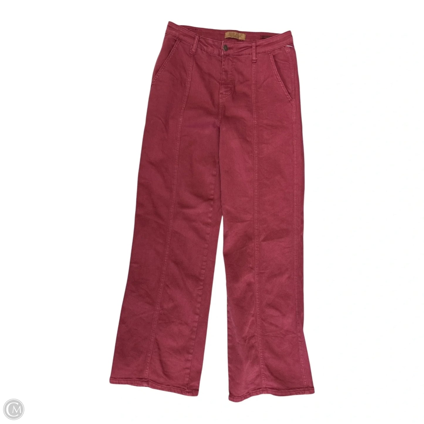 Jeans Straight By Judy Blue In Red Denim, Size: 8