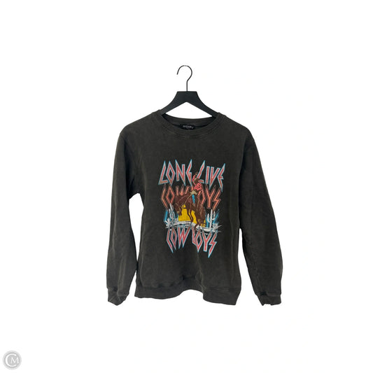 Sweatshirt Crewneck By Zutter In Grey, Size: M