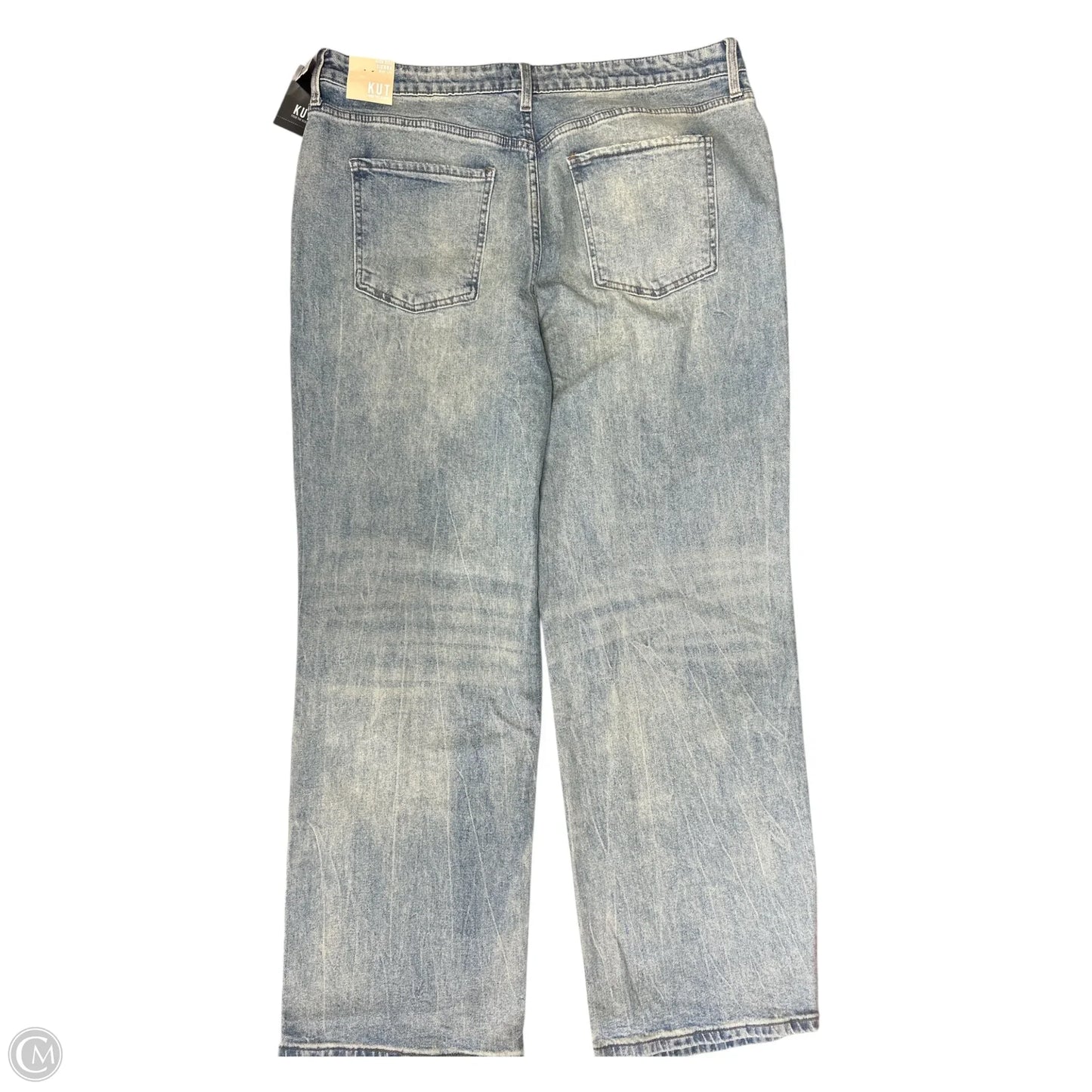Jeans Wide Leg By Kut In Blue Denim, Size: 16