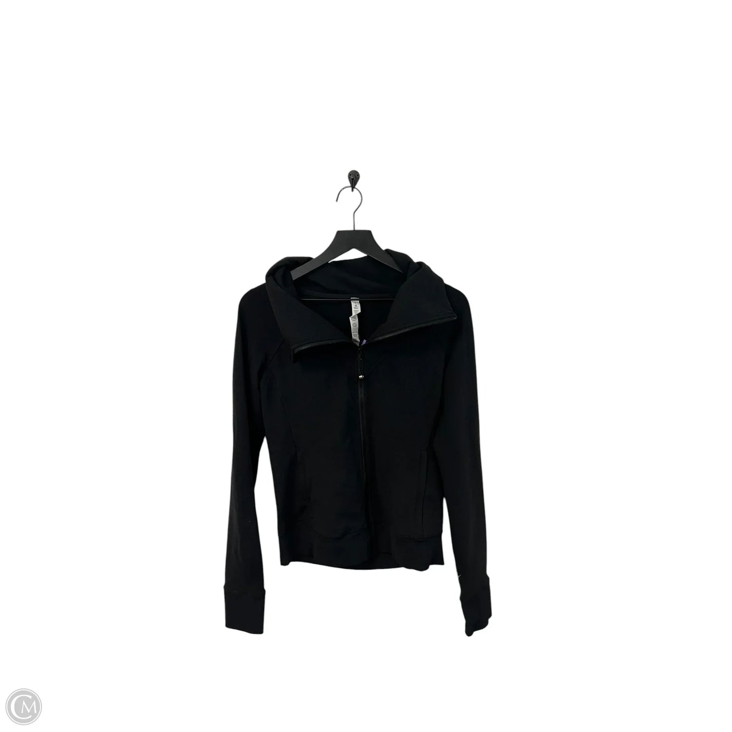 Athletic Jacket By Lululemon In Black, Size: 8