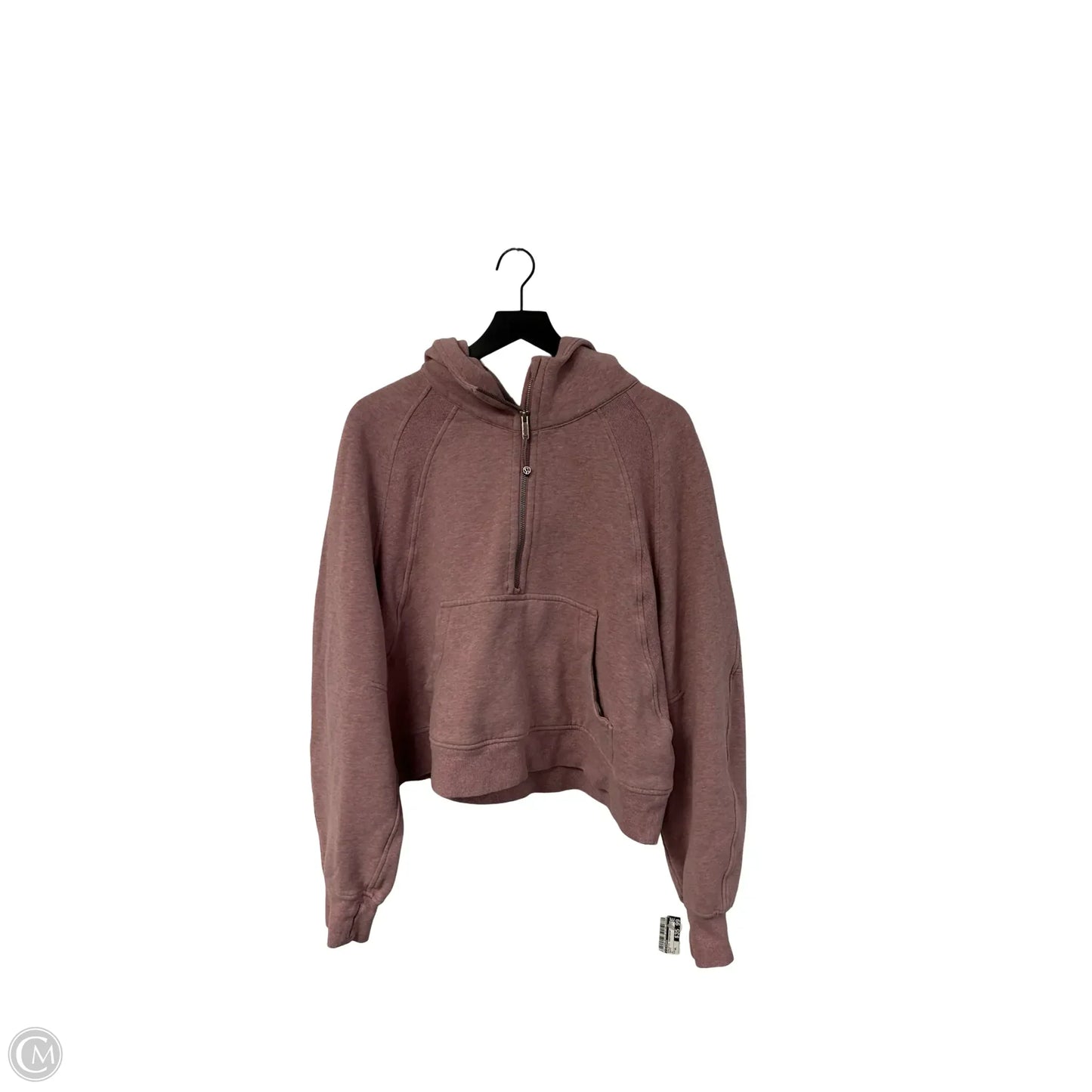 Athletic Sweatshirt Hoodie By Lululemon In Mauve, Size: Xl