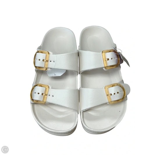 Sandals Flats By Time And Tru In Cream, Size: 8