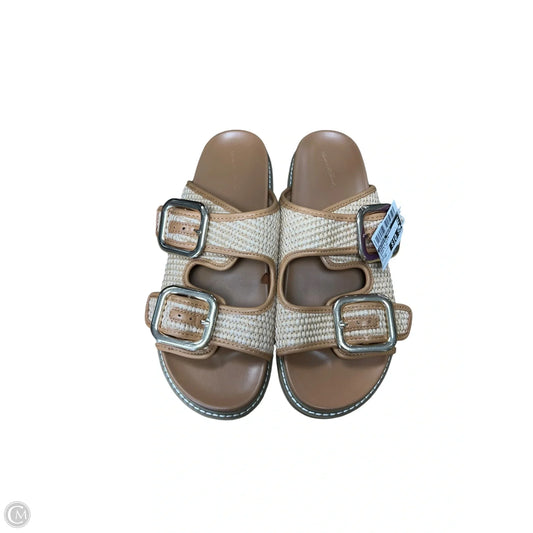 Sandals Flats By Universal Thread In Brown & Tan, Size: 10