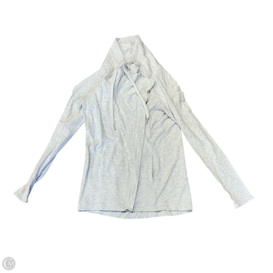 Athletic Jacket By Lululemon In Grey, Size: 4