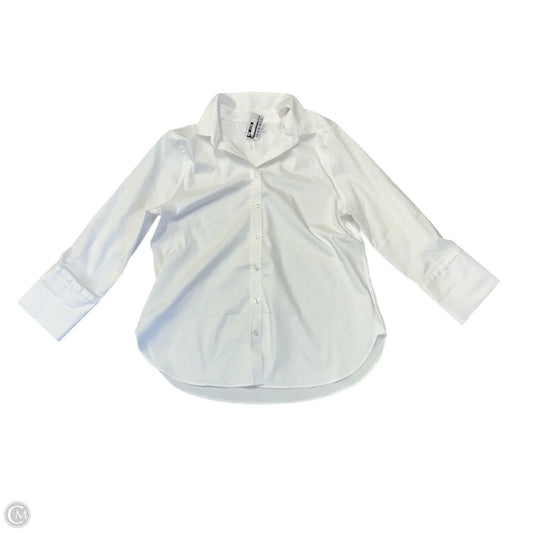 Blouse 3/4 Sleeve By Chicos In White, Size: M