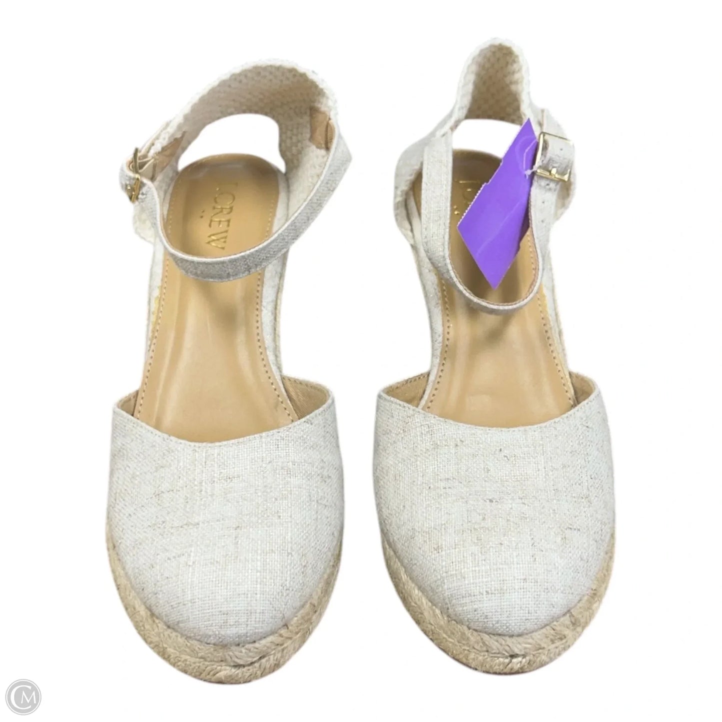 Shoes Heels Wedge By J. Crew In Cream, Size: 7