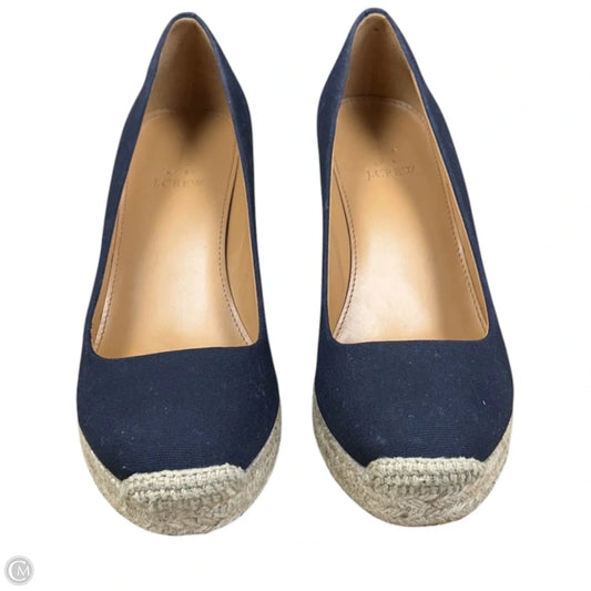 Shoes Heels Wedge By J. Crew In Navy, Size: 7