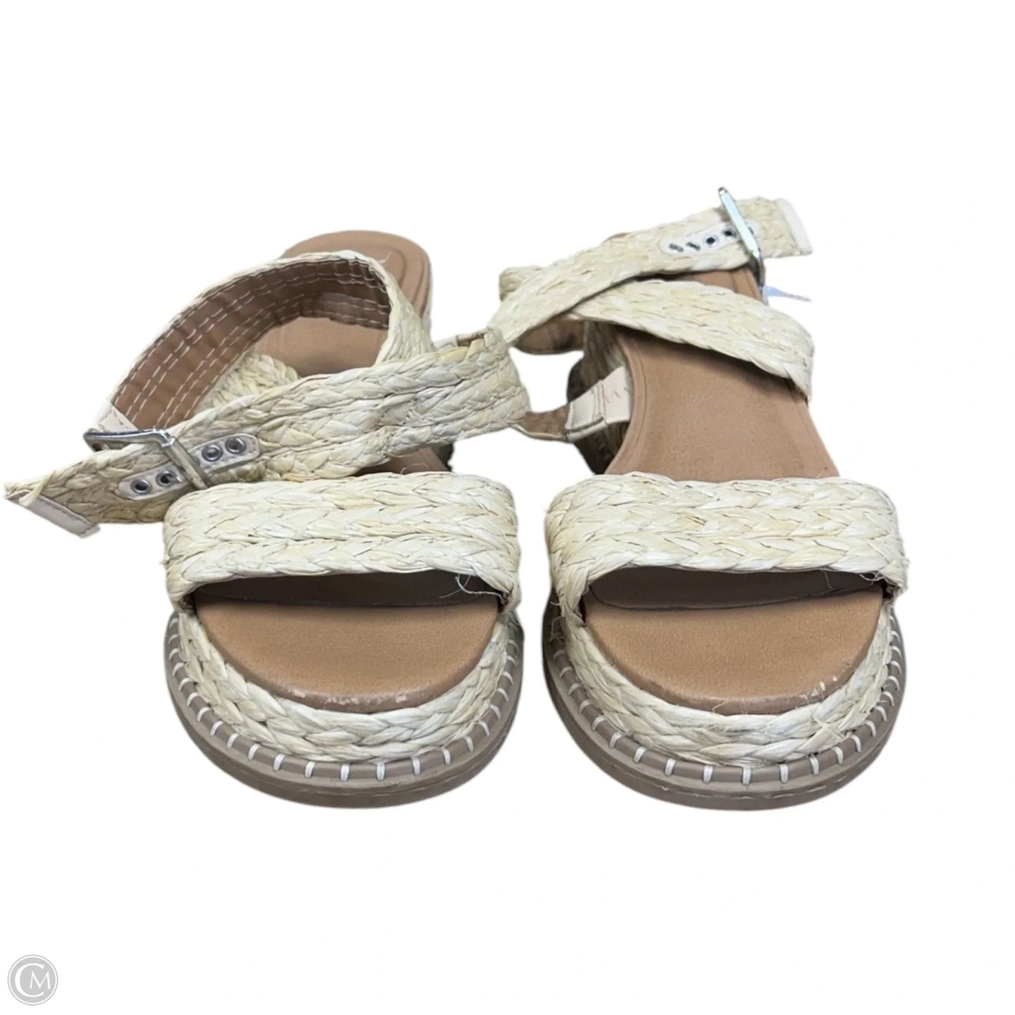 Sandals Flats By Universal Thread In Tan, Size: 9