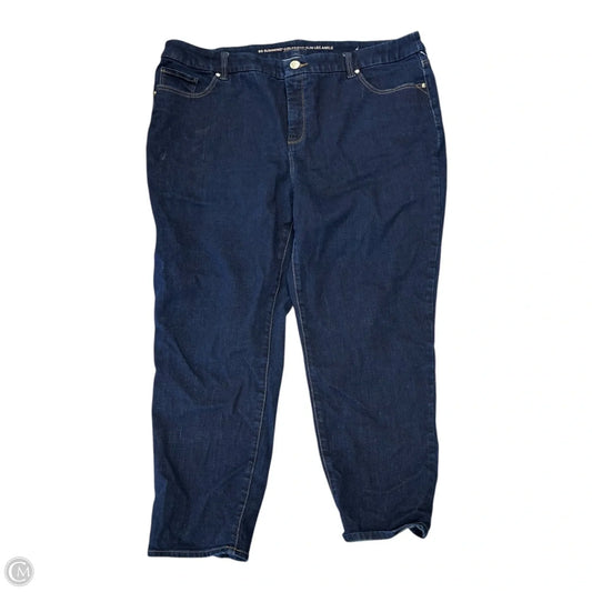 Jeans Straight By Chicos In Blue Denim, Size: 18