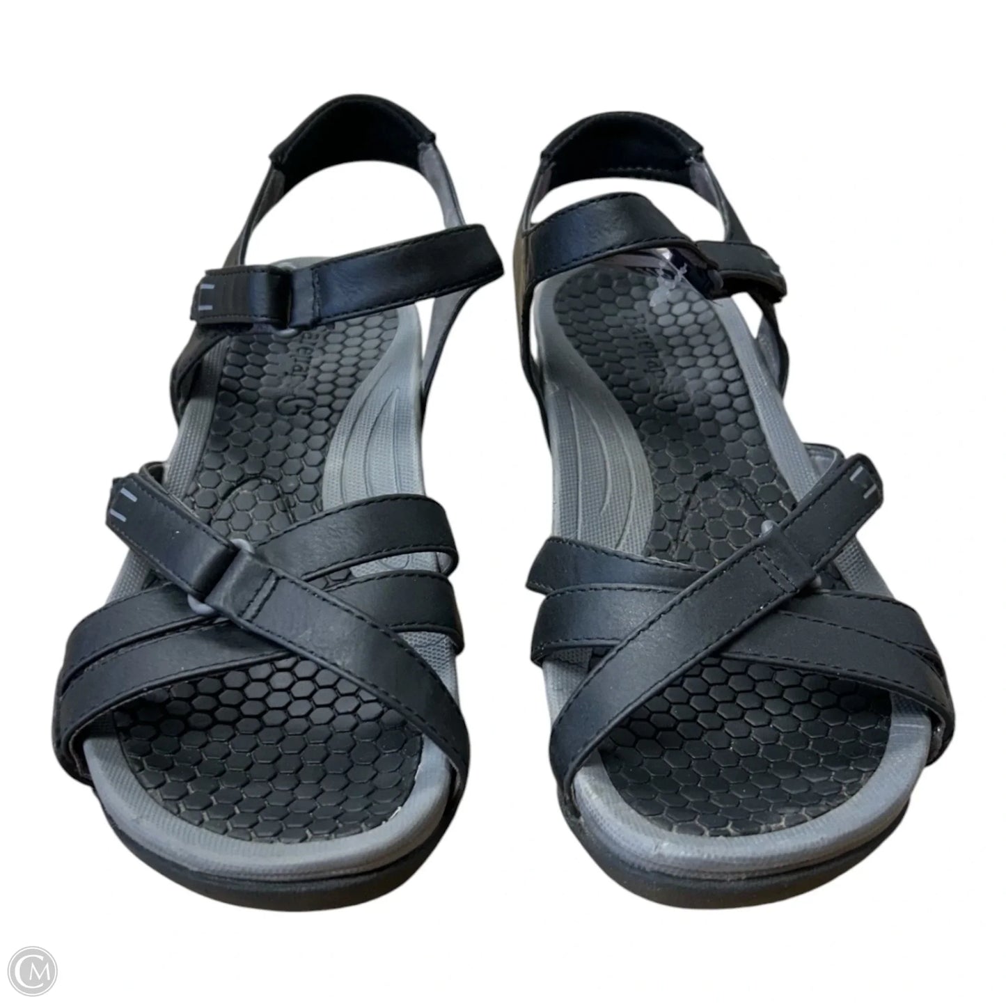 Sandals Sport By Bare Traps In Black & Grey, Size: 7.5