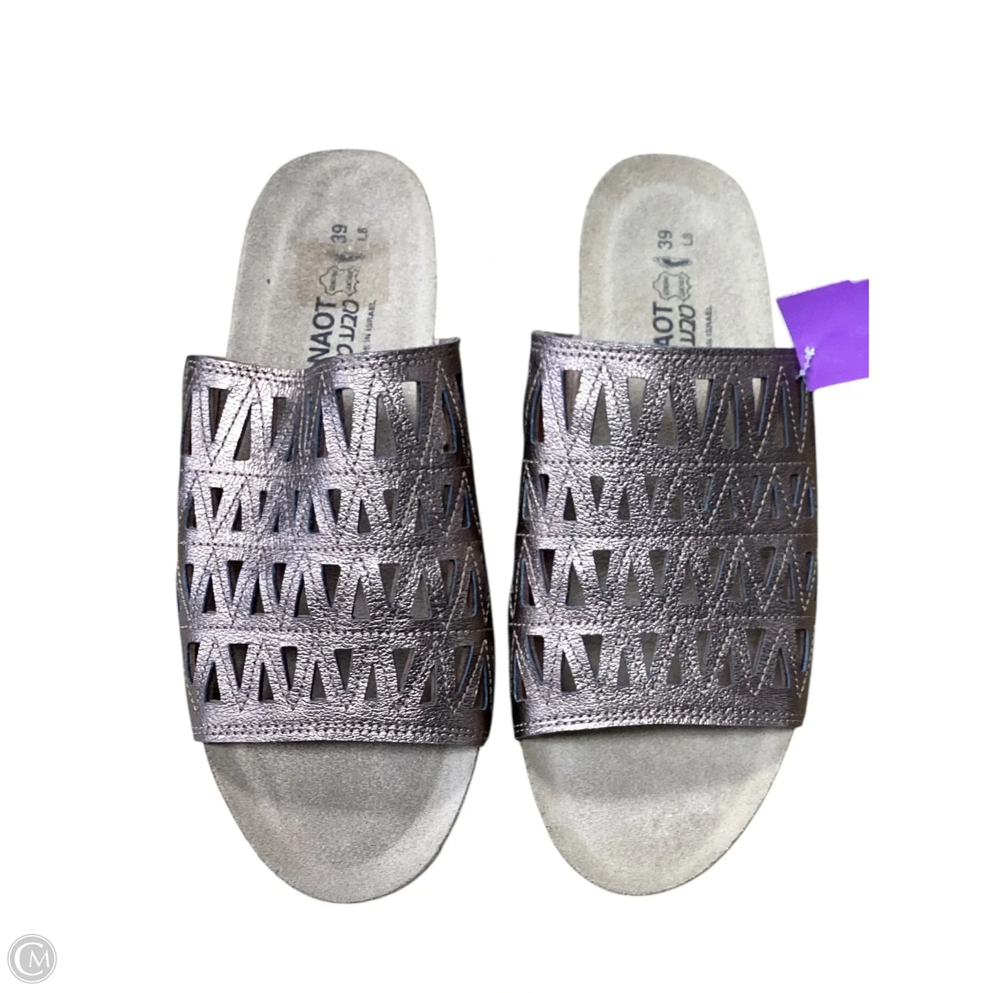 Sandals Flats By Naot In Bronze, Size: 8