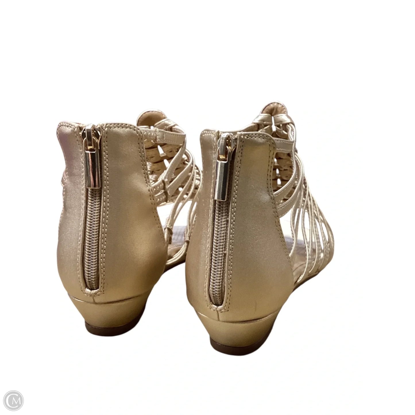 Sandals Flats By Comfortview In Gold, Size: 10