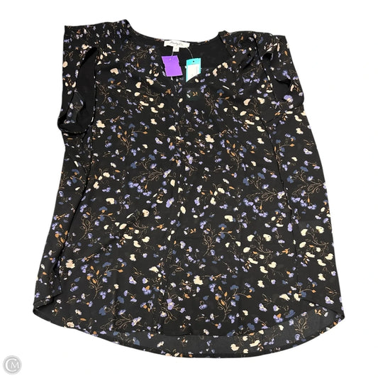 Top Short Sleeve By Monday Fun In Floral Print, Size: 2x