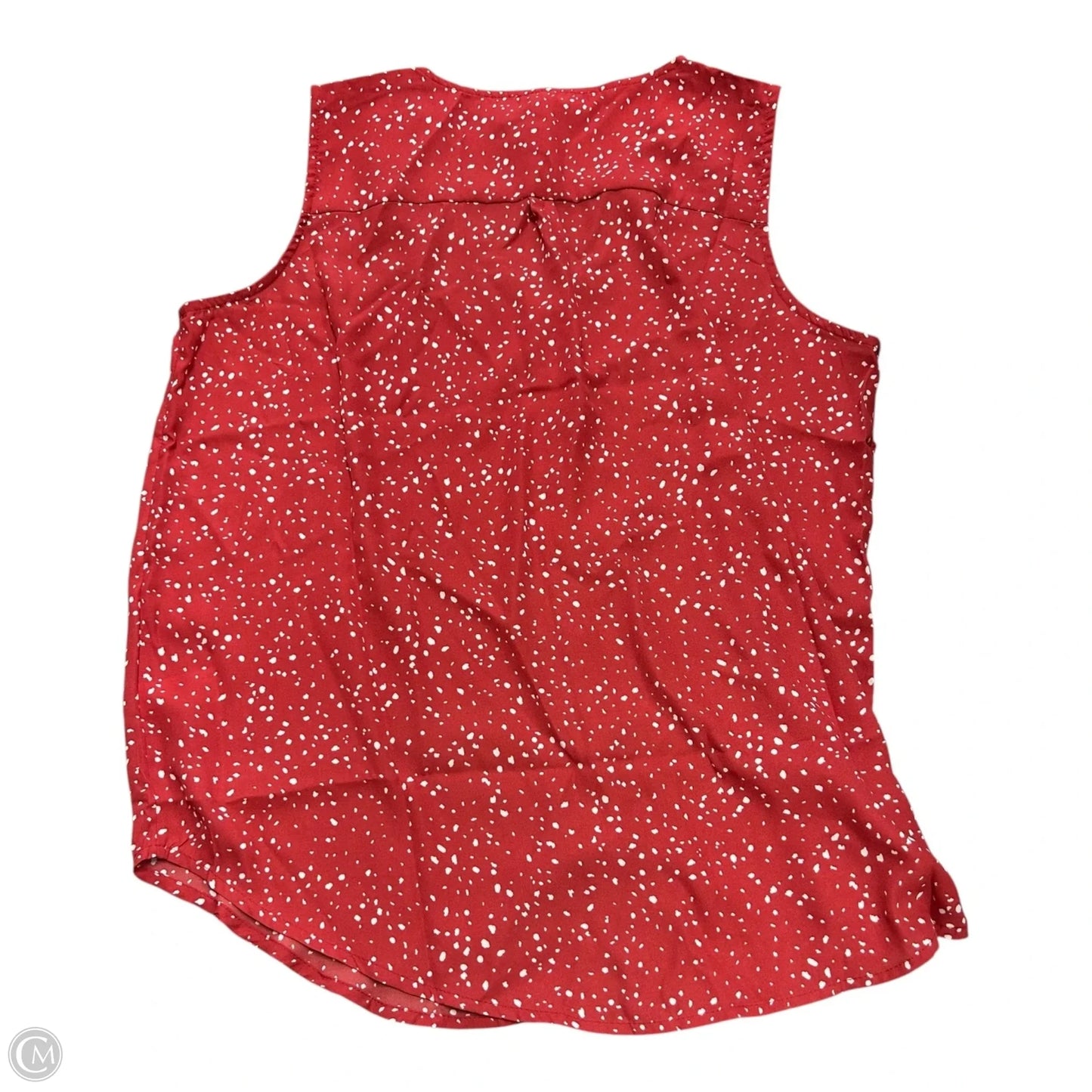 Top Sleeveless By Maurices In Red & White, Size: Xxl