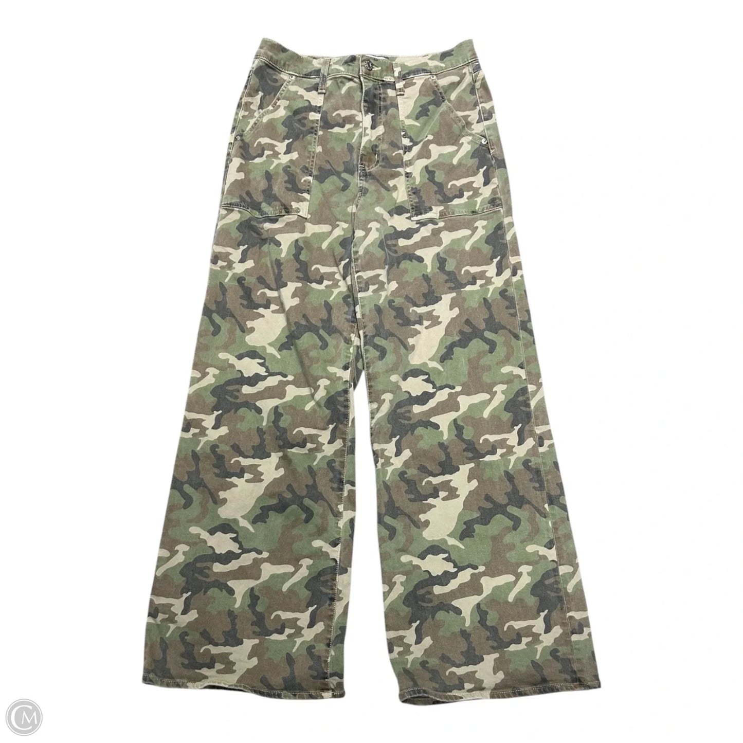 Jeans Flared By Daze In Camouflage Print, Size: 10