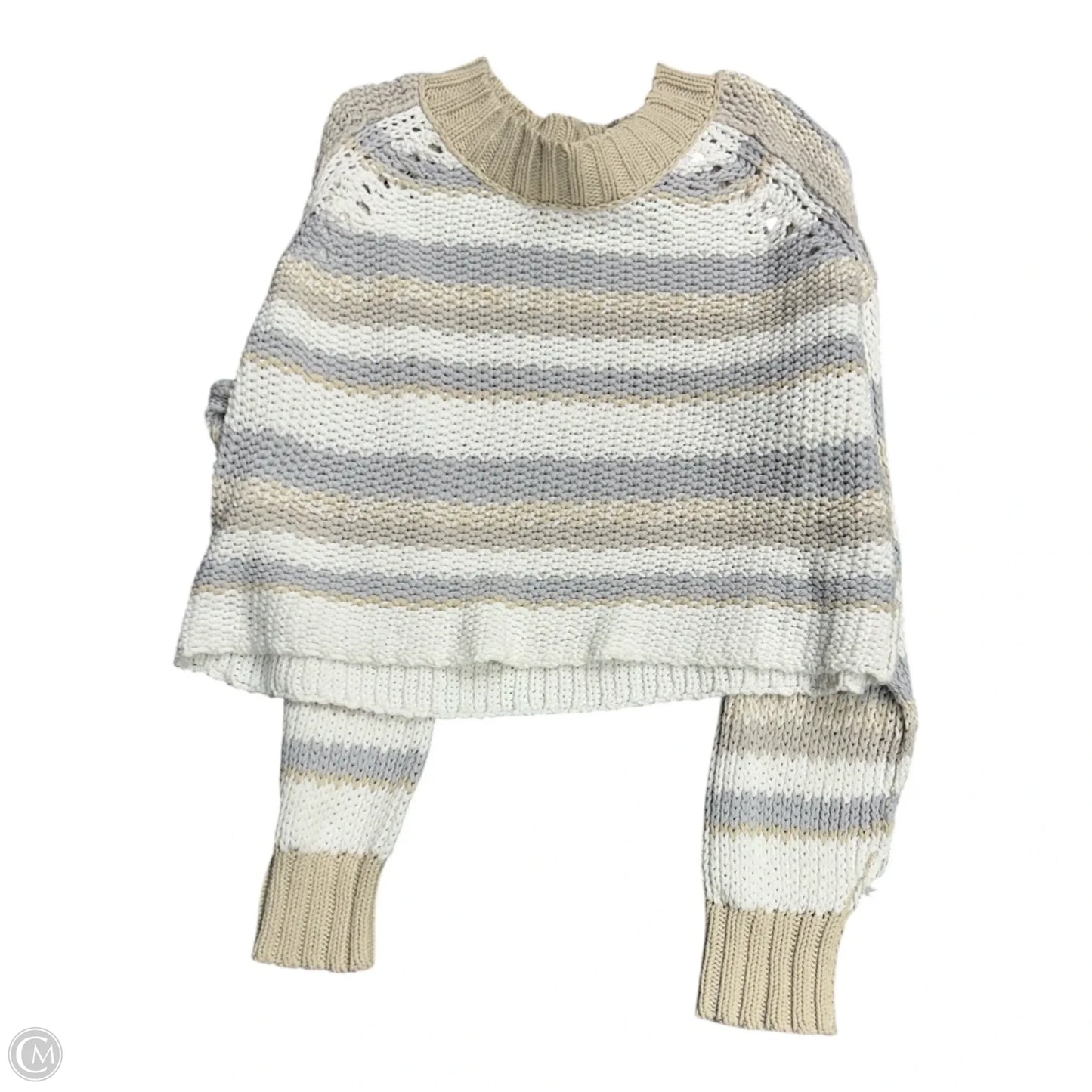 Sweater By Free People In Blue & Cream, Size: L