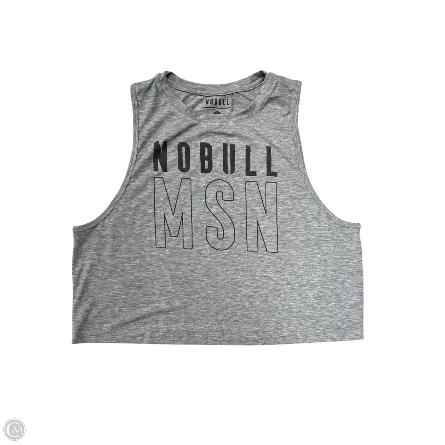 Athletic Tank Top By Nobull In Grey, Size: L
