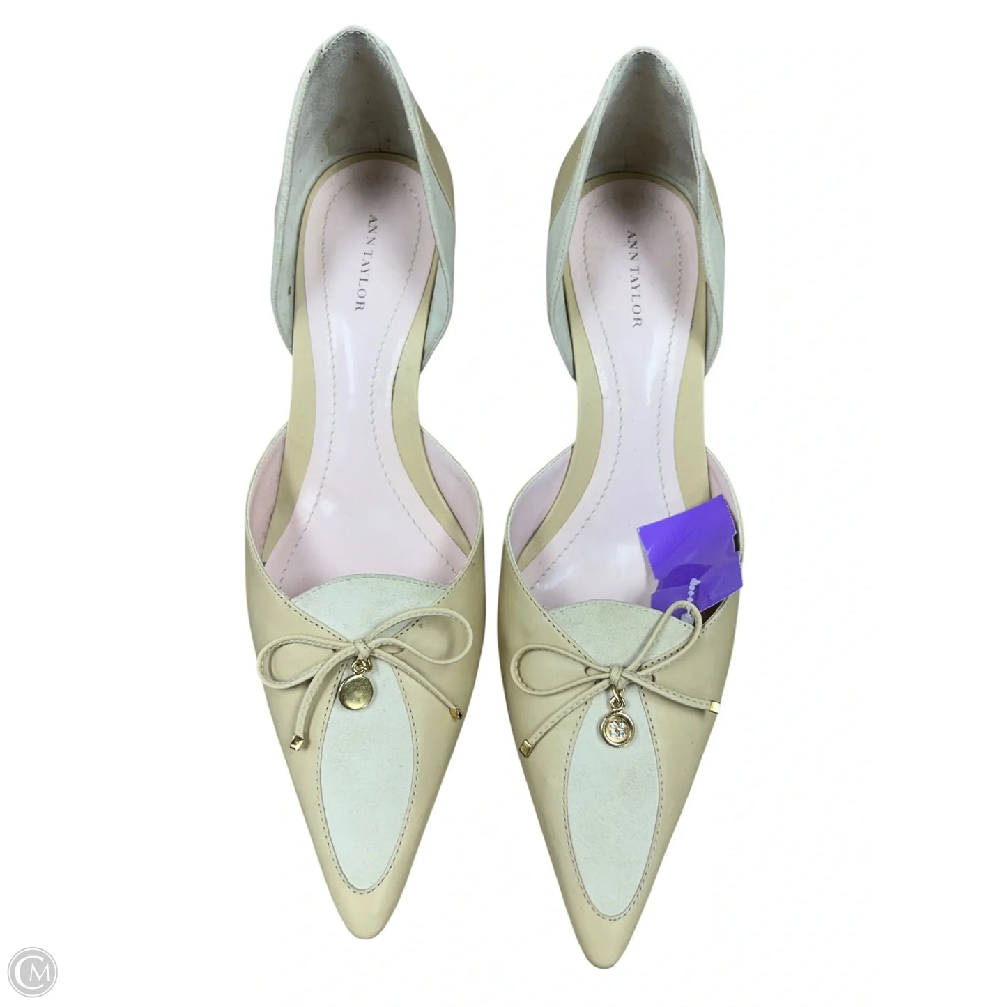 Shoes Heels Kitten By Ann Taylor In Tan, Size: 9.5