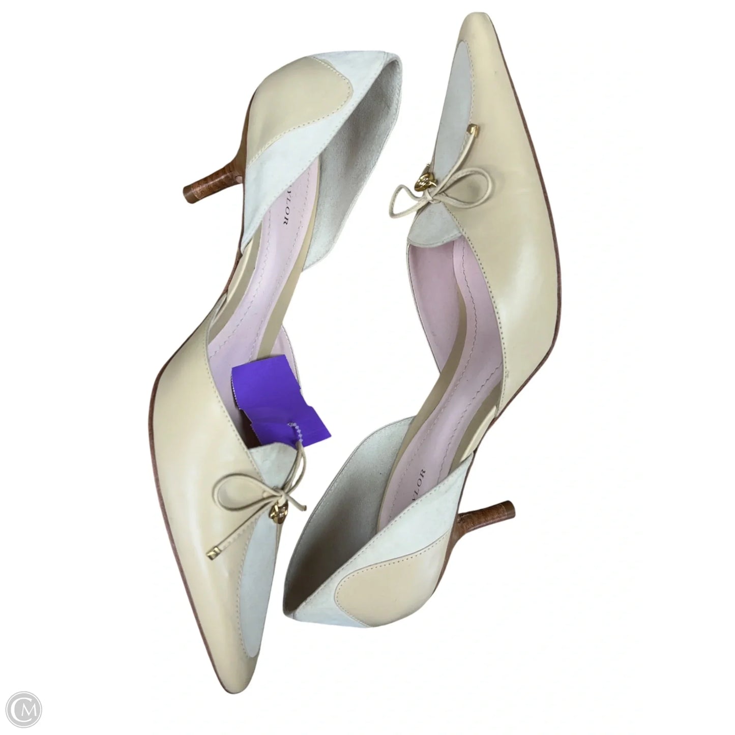 Shoes Heels Kitten By Ann Taylor In Tan, Size: 9.5
