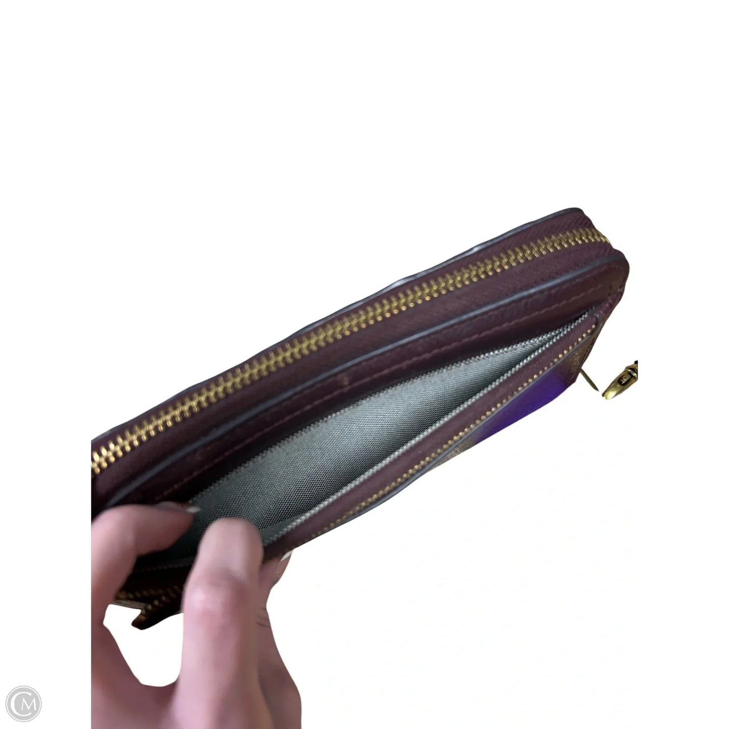 Wallet Leather By Fossil, Size: Large