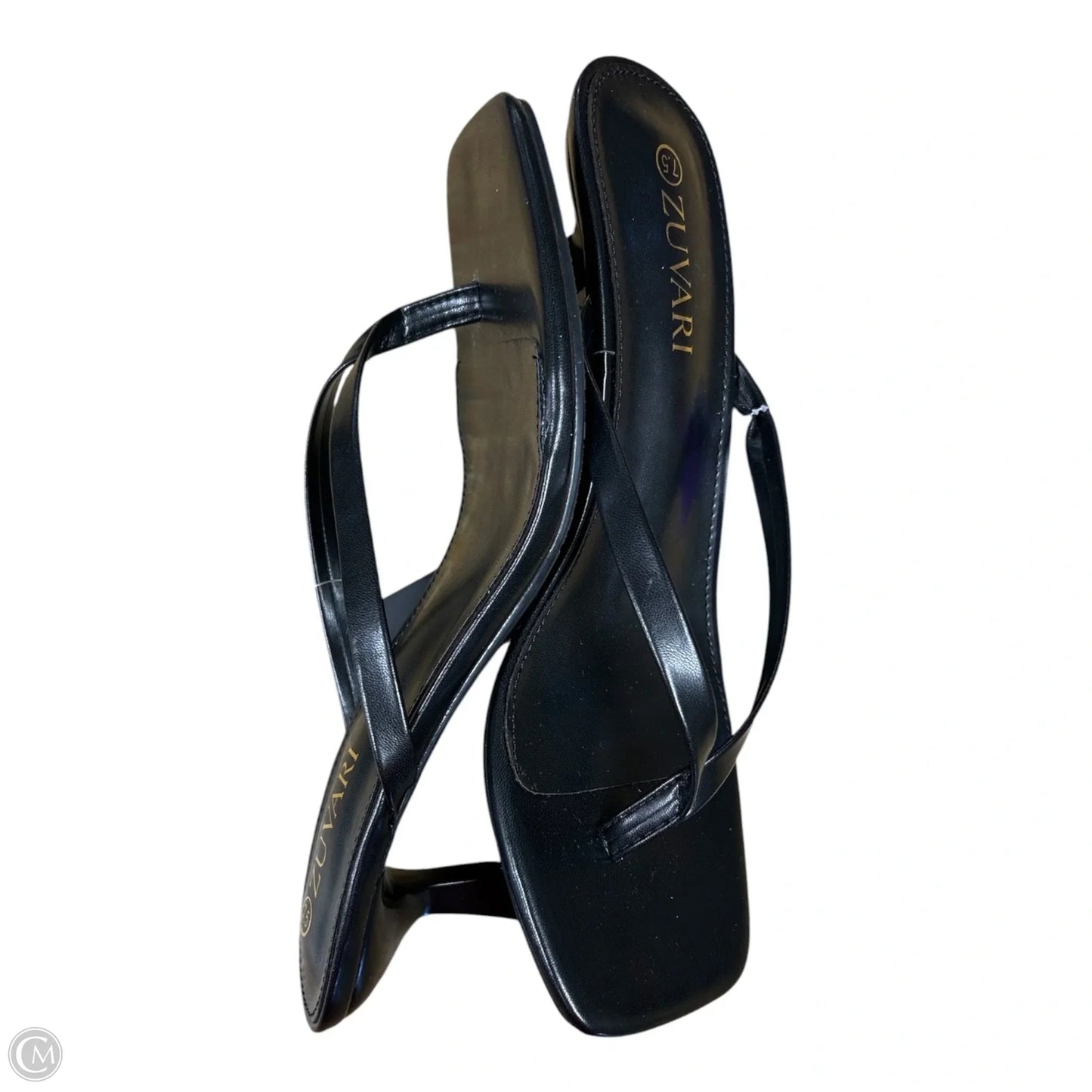 Sandals Heels Kitten By Cme In Black, Size: 7.5