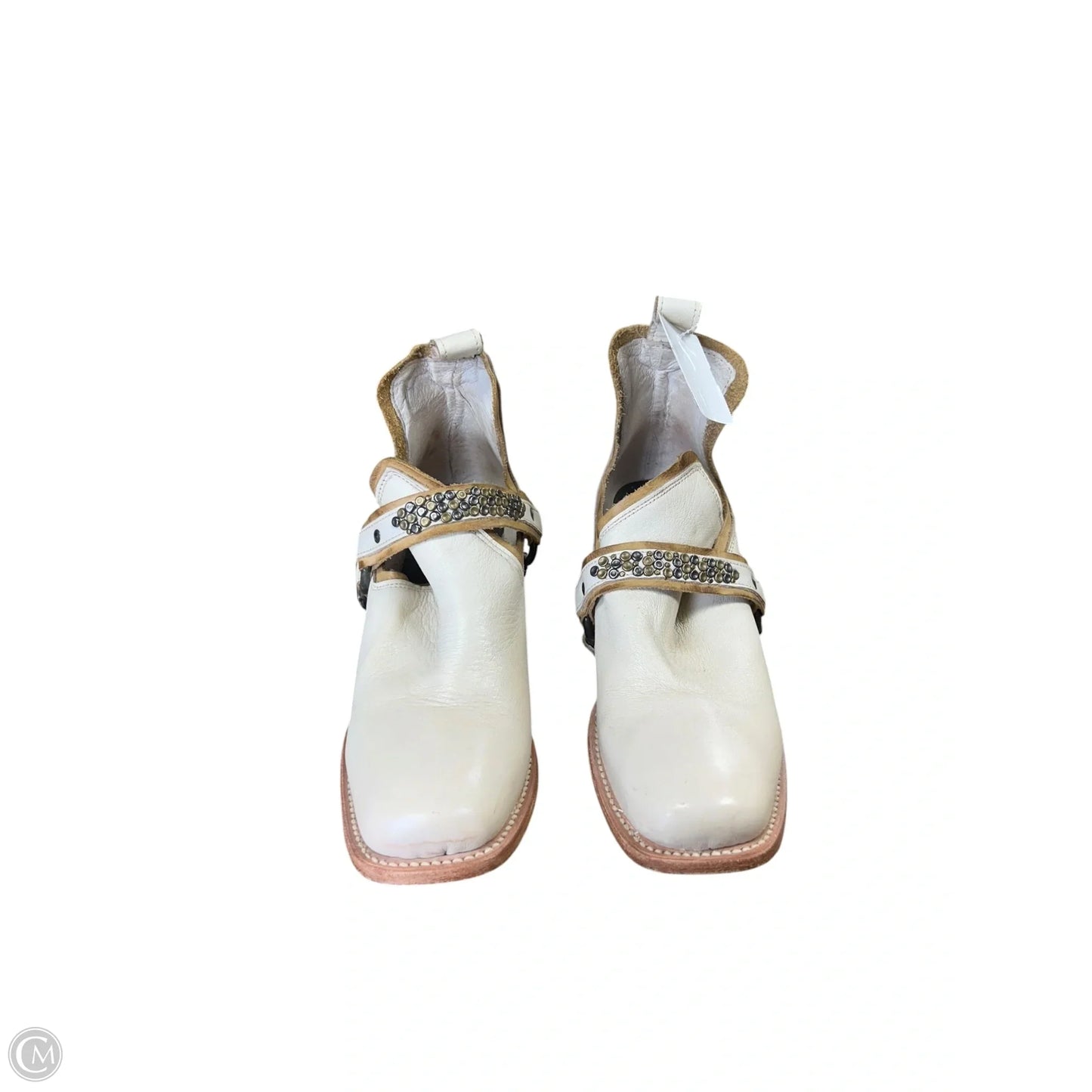Boots Western By Freebird In Cream, Size: 8