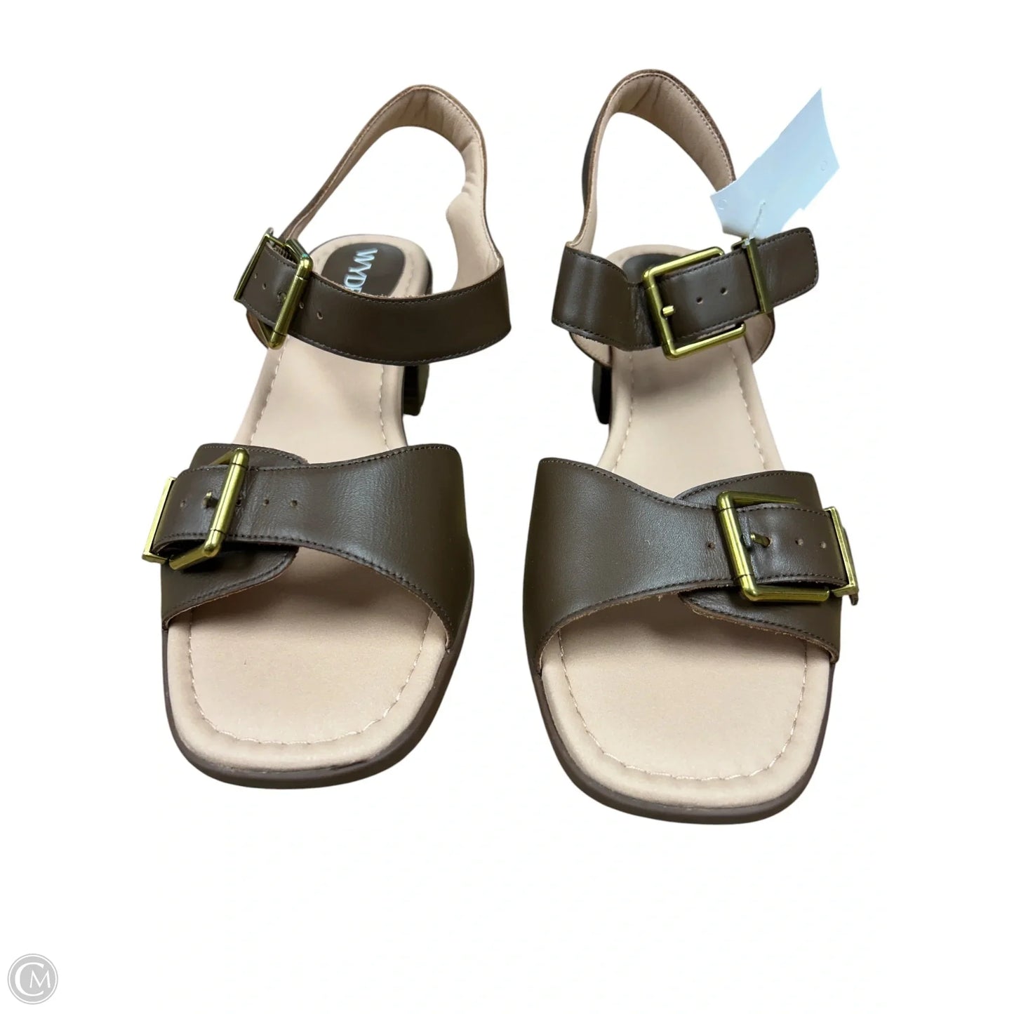 Sandals Heels Block By Cmc In Brown, Size: 10