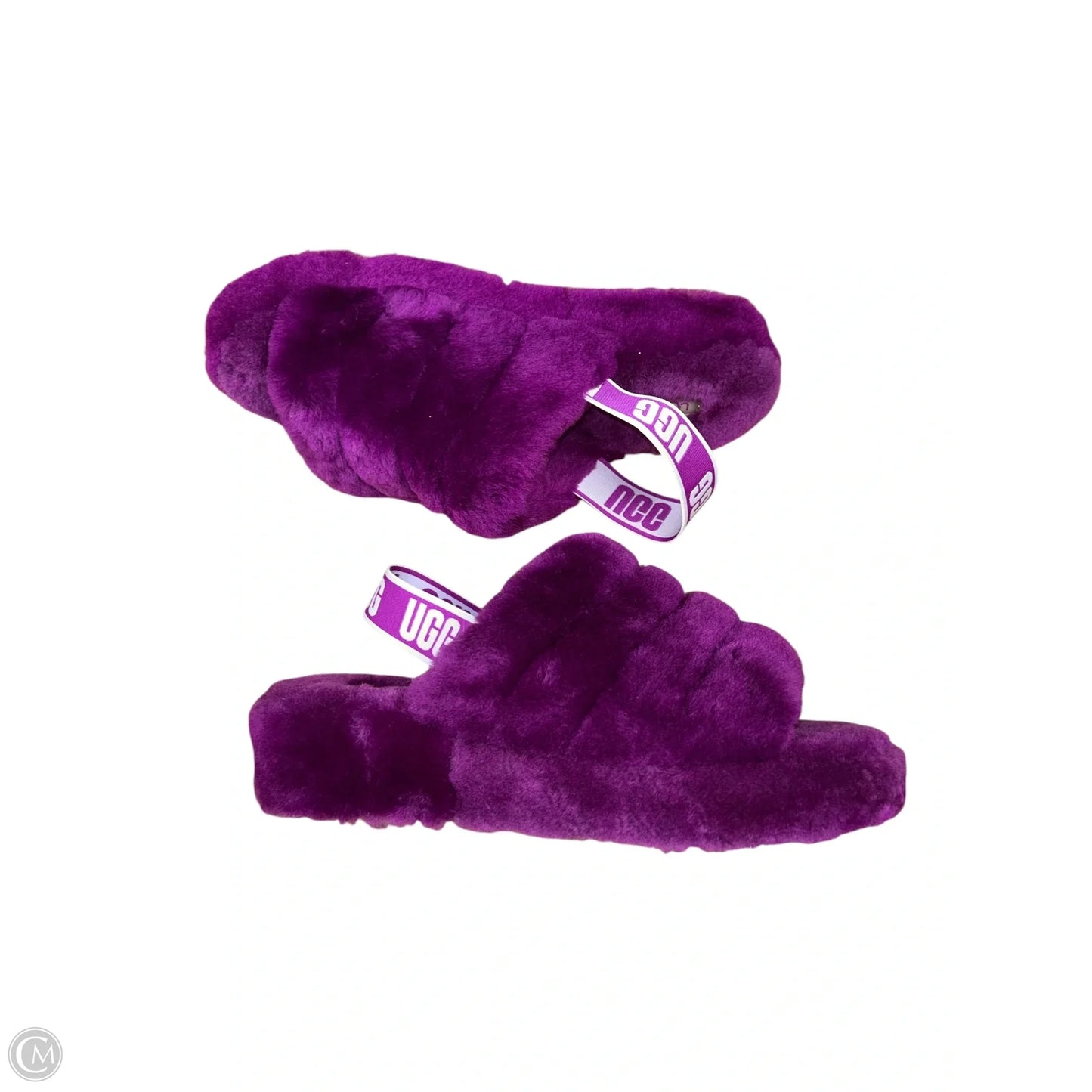 Slippers Designer By Ugg In Purple, Size: 10