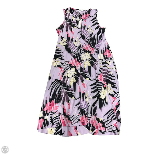 Dress Casual Midi By Chicos In Floral Print, Size: M