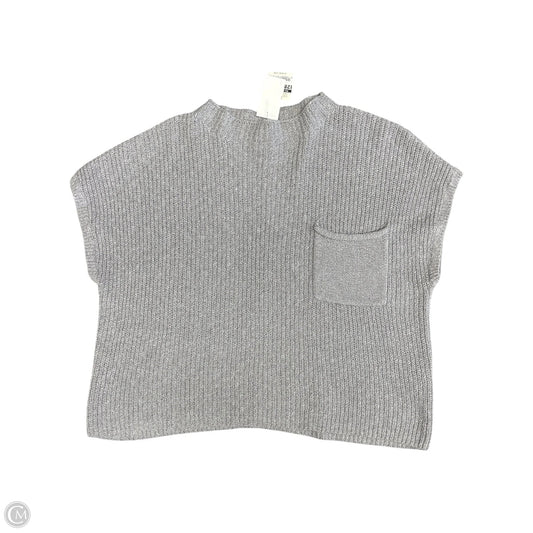 Sweater Short Sleeve By Free People In Grey, Size: M