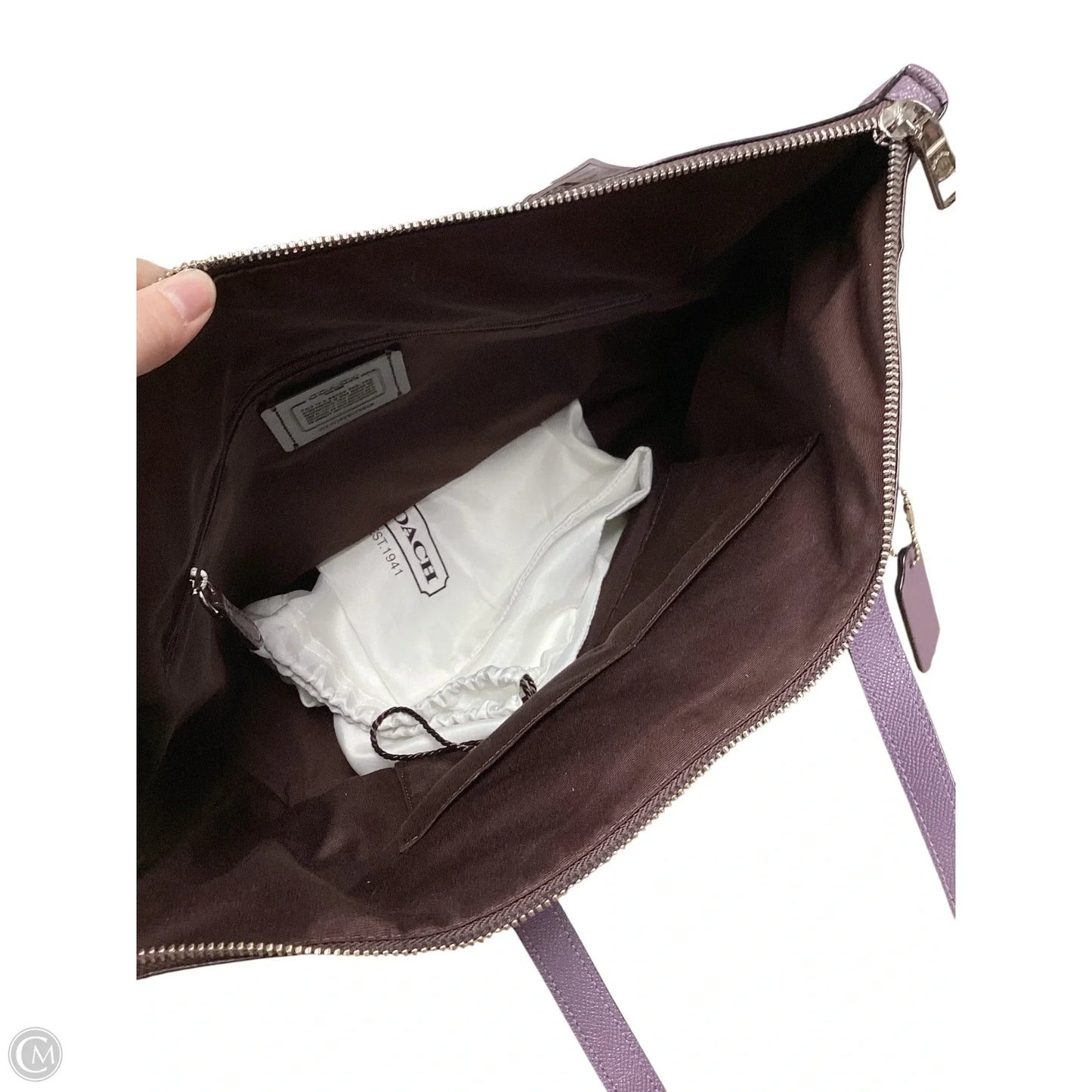 Handbag Designer By Coach, Size: Large