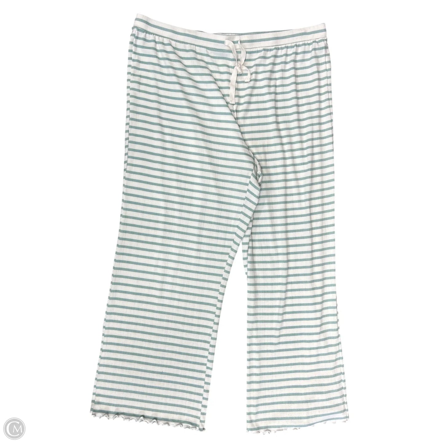 Pants Set 2pc By Loft In Green & White, Size: Xl