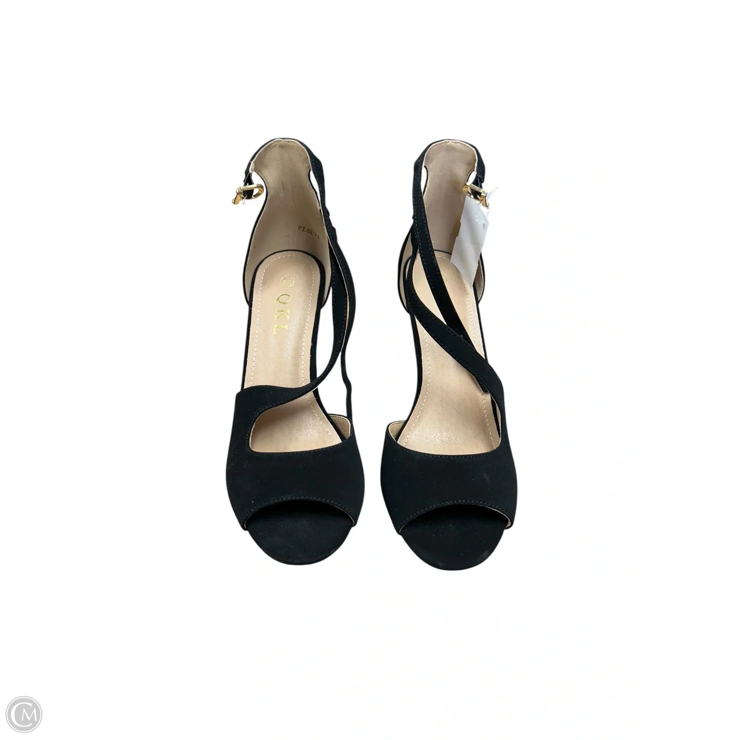 Sandals Heels Stiletto By Clothes Mentor In Black, Size: 7.5