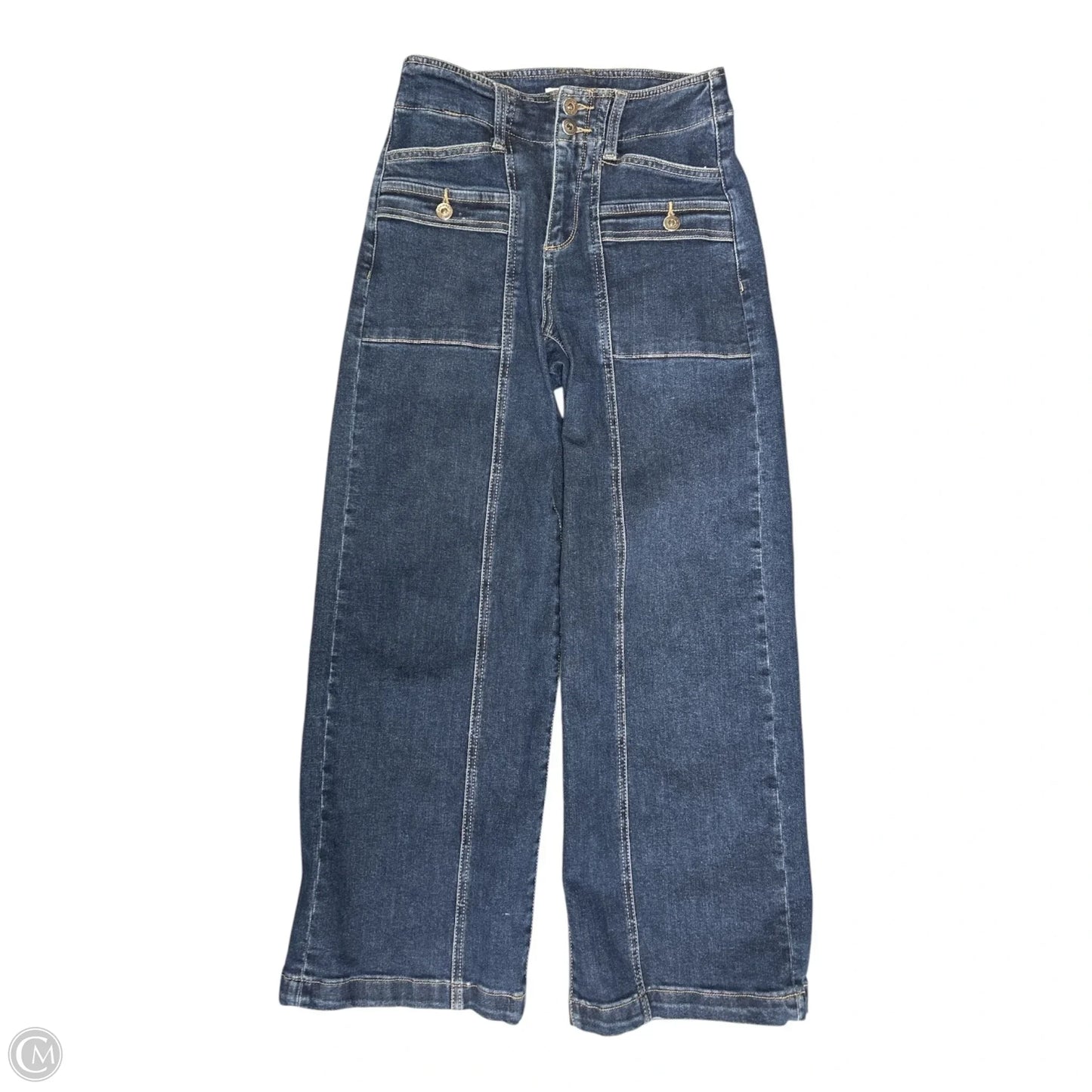 Jeans Wide Leg By Cmc In Blue Denim, Size: 0